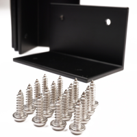 WATTSTUNDE&reg; Solarmodul Halterung 4x L-Profil HSP100 schwarz