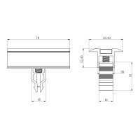 WATTSTUNDE&reg; Hausdachhalterung Mittelklemmen + Verbinder