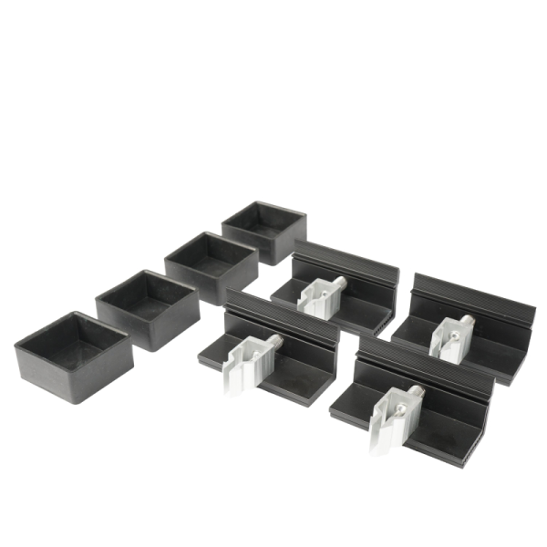 WATTSTUNDE&reg; Hausdachhalterung Endklemmen + Kappen