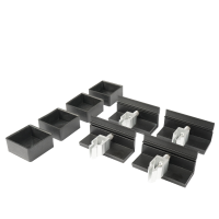 WATTSTUNDE&reg; Hausdachhalterung Endklemmen + Kappen