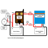 Victron Cyrix-ct 12/24V 230A Batteriekoppler Trennrelais Batterieschutz