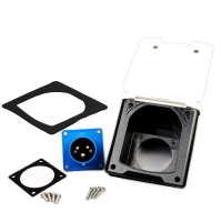 WATTSTUNDE&reg; CEE-Einbausteckdose Wei&szlig; mit Magnetklappe, 16 A