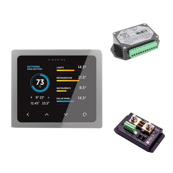 Simarine PICO Standard Set Rev23 - Silber mit Einbaurahmen