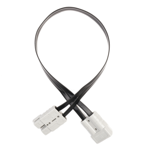 WATTSTUNDE&reg; Flachbandkabel A50/A50 50 cm schwarz
