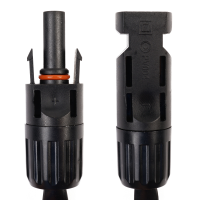 WATTSTUNDE&reg; Flachbandkabel Typ-MC4/Typ-MC4 50 cm schwarz