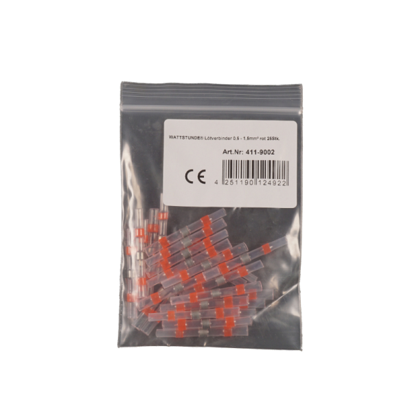 WATTSTUNDE&reg; L&ouml;tverbinder 0,5 - 1,5 mm&sup2; rot 25 Stk.