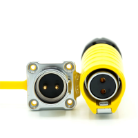 WATTSTUNDE&reg; Au&szlig;enanschluss Stecker/Buchse GELB