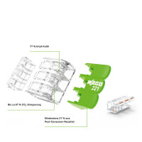 WAGO Verbindungsklemme Green Range flexibel bis 4mm&sup2; - 221-425