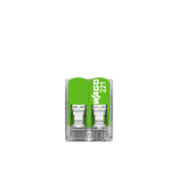 WAGO Verbindungsklemme Green Range flexibel bis 4mm&sup2; - 221-422 | 100er Pack