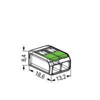 WAGO Verbindungsklemme Green Range flexibel bis 4mm&sup2; - 221-422 | 100er Pack