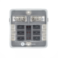 WATTSTUNDE&reg; Plus Distributor 6 mit je 2 x 5 A, 10 A, 15 A, 20 A Flachsicherungen