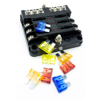 WATTSTUNDE&reg; Plus Distributor 6 mit je 2 x 5 A, 10 A, 15 A, 20 A Flachsicherungen
