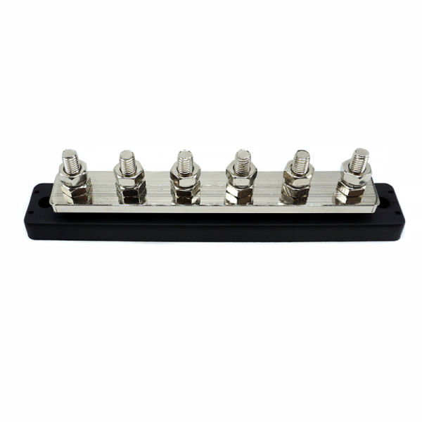 WATTSTUNDE&reg; Busbar 6xM8 150 A / 70 V schwarz