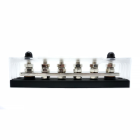 WATTSTUNDE&reg; Busbar 6xM8 150 A / 70 V schwarz