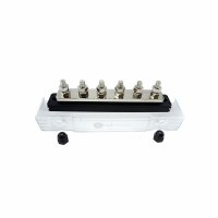 WATTSTUNDE&reg; Busbar 6xM8 150 A / 70 V schwarz