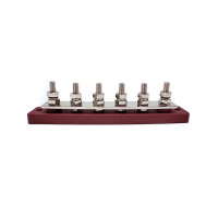 WATTSTUNDE&reg; Busbar 6xM8 150A / 70V rot
