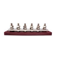 WATTSTUNDE&reg; Busbar 6xM8 300 A / 70 V rot