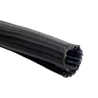 WATTSTUNDE&reg; Geflechtsschlauch offen 13 mm schwarz 5...
